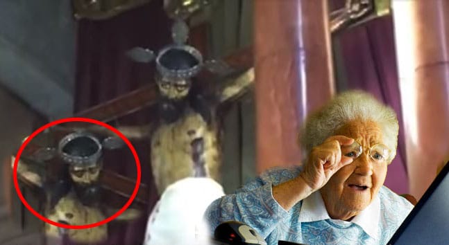 Un Cristo que Abre los Ojos captado en VIDEO Paranormal 9 cristo que abre y cierra los ojos