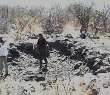 Represa de piedra en Cerro Gordo — cabezas de extraterrestres Guanajuato