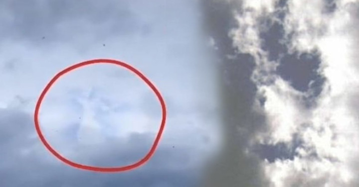 Extrana nube que aparece