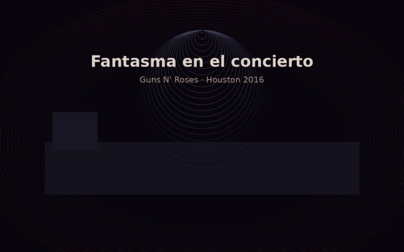 Fantasma en Guns N’ Roses: el piano de Houston 2016