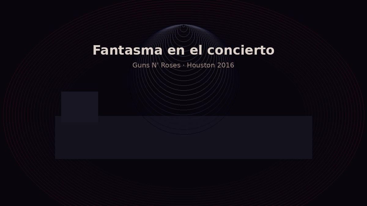 Fantasma en Guns N’ Roses: el piano de Houston 2016