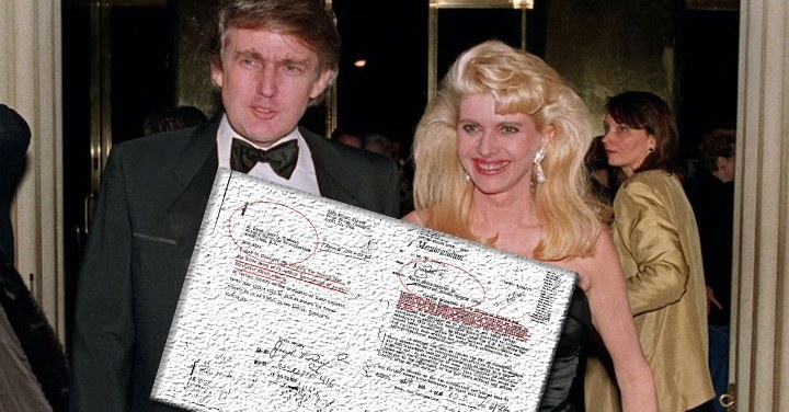 Oscuros Secretos de Donald Trump que Podrían quitarle la Presidencia 2 Donald Trump e Ivana — documentos de archivo sobre controversias OBS-558