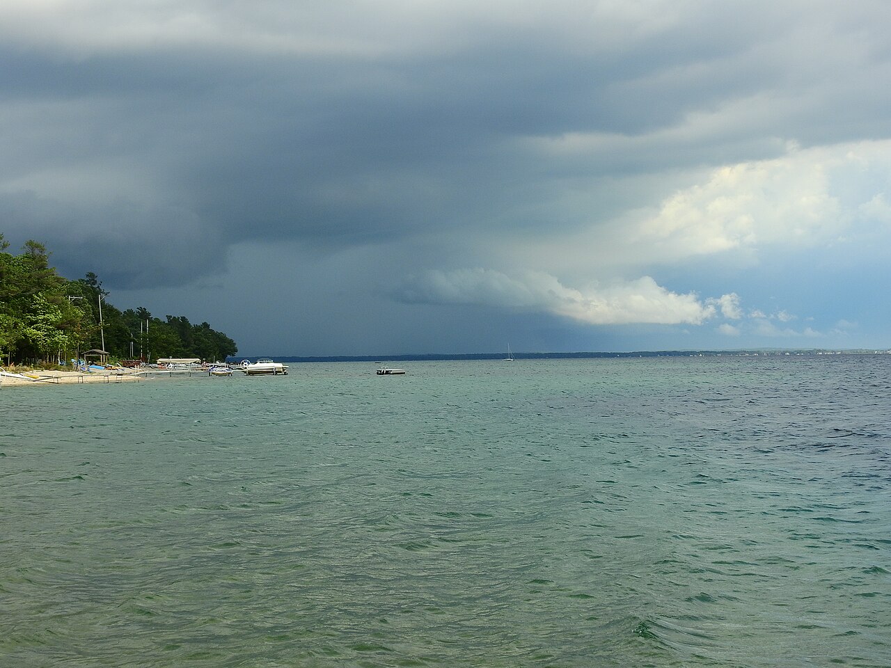 Cielo de tormenta sobre Míchigan tras un frente severo