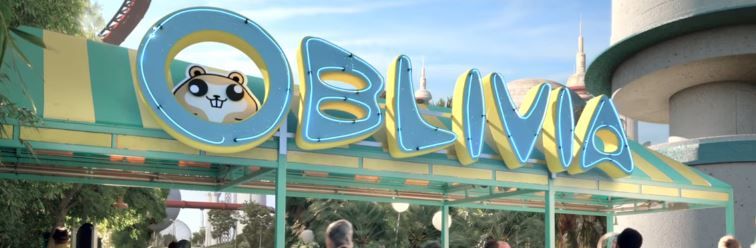 El parque de diversiones Oblivia en el video Chained To The Rhythm de Katy Perry